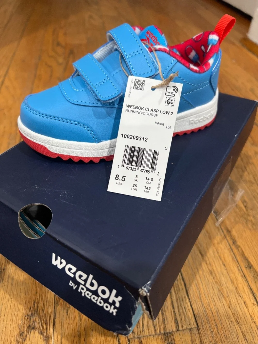 Reebok weebok clasp low 2 shoe boy/girl